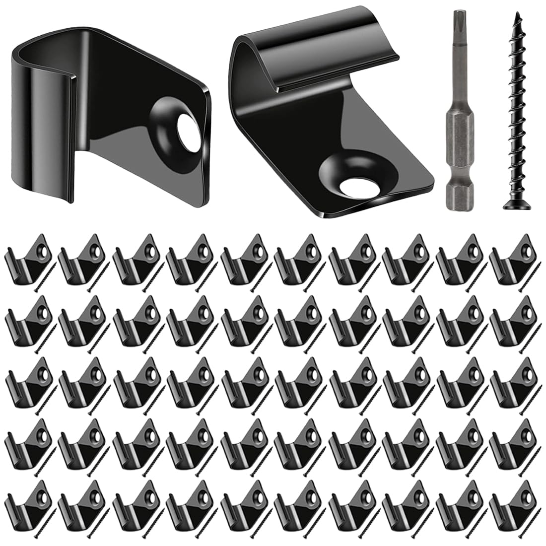 Clips de démarrage terrasse fixation cachée anti rouille pour planche composite