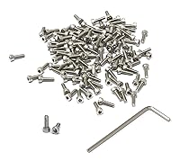 Vista 246 de iexcell 25 piezas M4 x 60/65/70/75/3.150 in paso de rosca 0.028 in acero inoxidable 304 cabeza hexagonal Tornillos Tornillos surtido Kit