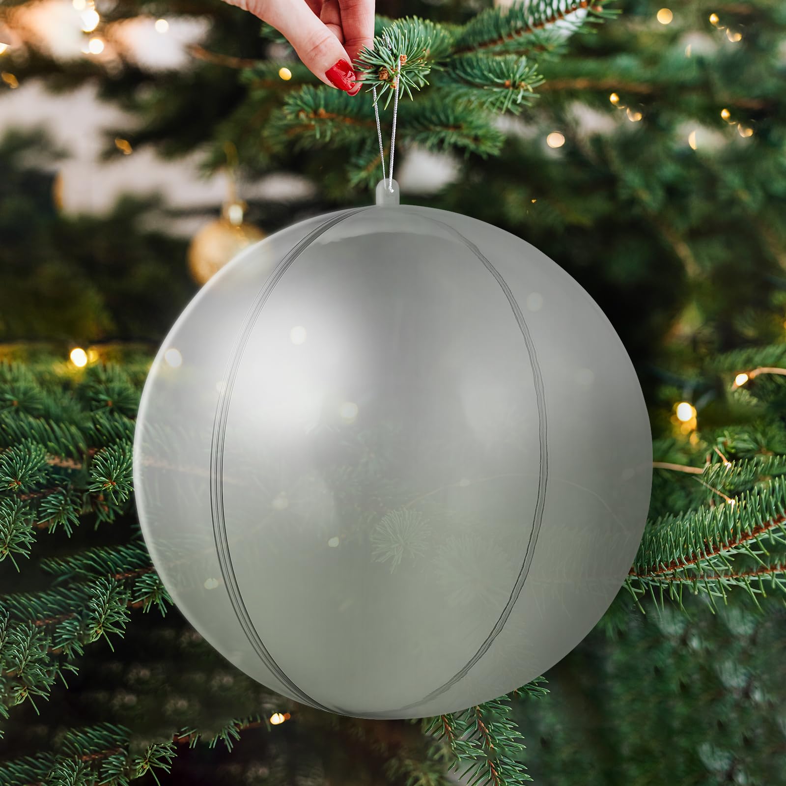 2 Demi-Sphères Transparentes 20cm - Pour Déco Noël, Emballage Cadeau Ou Créations DIY