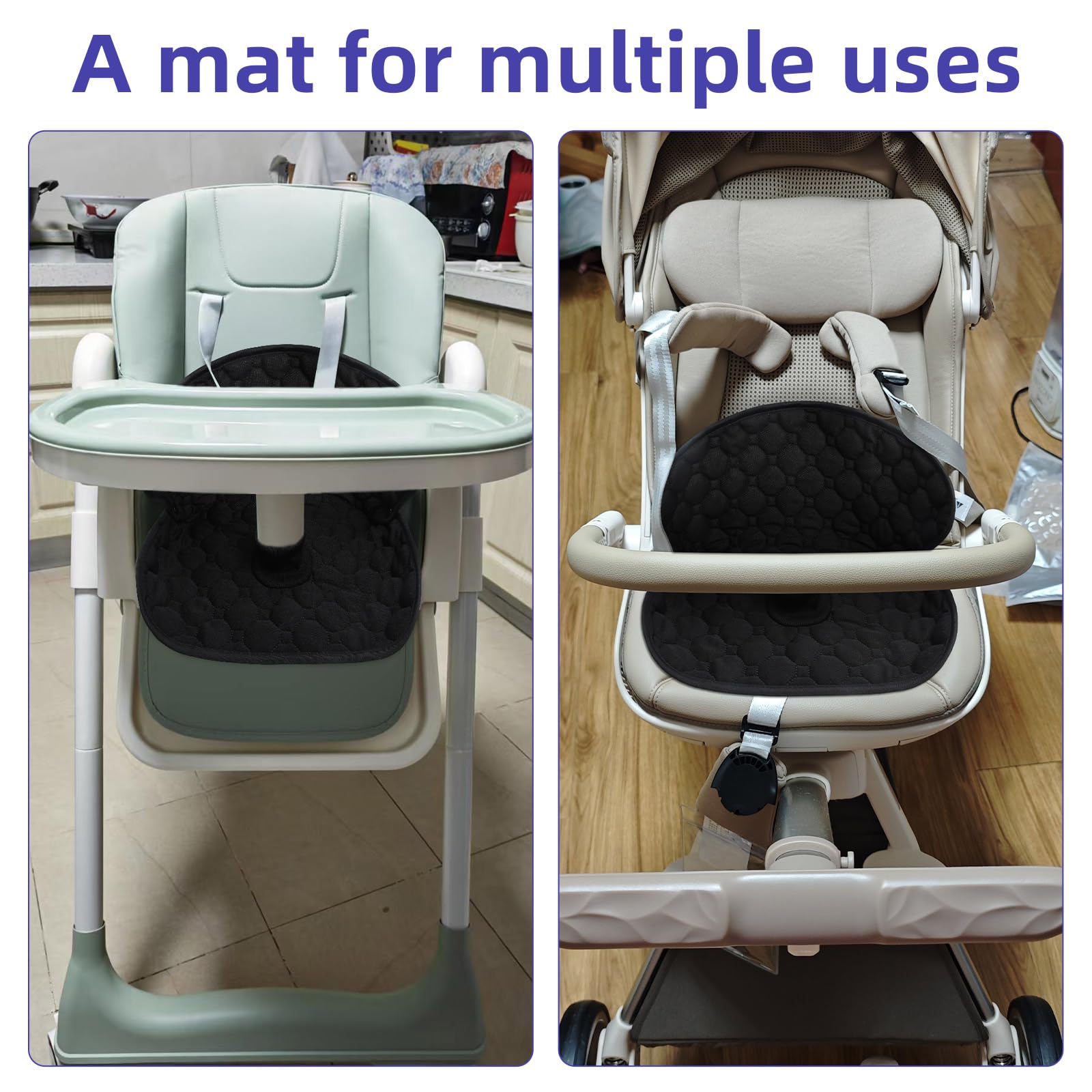 2 Piezas de la Silla Protectora Del Coche de la Silla de Niños Impermeable, con 3 Piezas Alfombras de Hombro Asiento para Niños para Cacerolas Entrenamiento Ajuste Todas Las Tallas Asientos de Coche