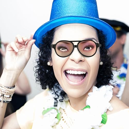 Miniatura 8 de NUOBESTY Lentes de Halloween con estampados divertidos y divertidos para fiestas de disfraces, accesorios para fotos (patrón al azar), 8 unidades