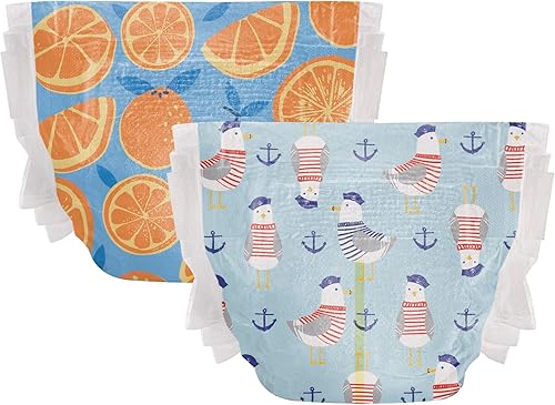 Miniatura 2 de The Honest Company Pañales Clean Conscious  A base de plantas, sostenibles  Orange You Cute + Feeling Nauti  Club Box, talla 3 (16-28 libras), 62