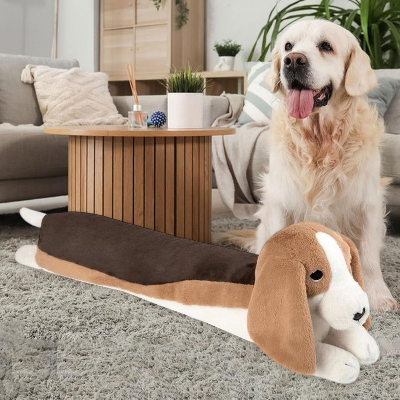 Amagogo Peluche de Beagle para decoración del hogar, Bonito Perro de Peluche Multiusos, compañero para sofá, Dormitorio.