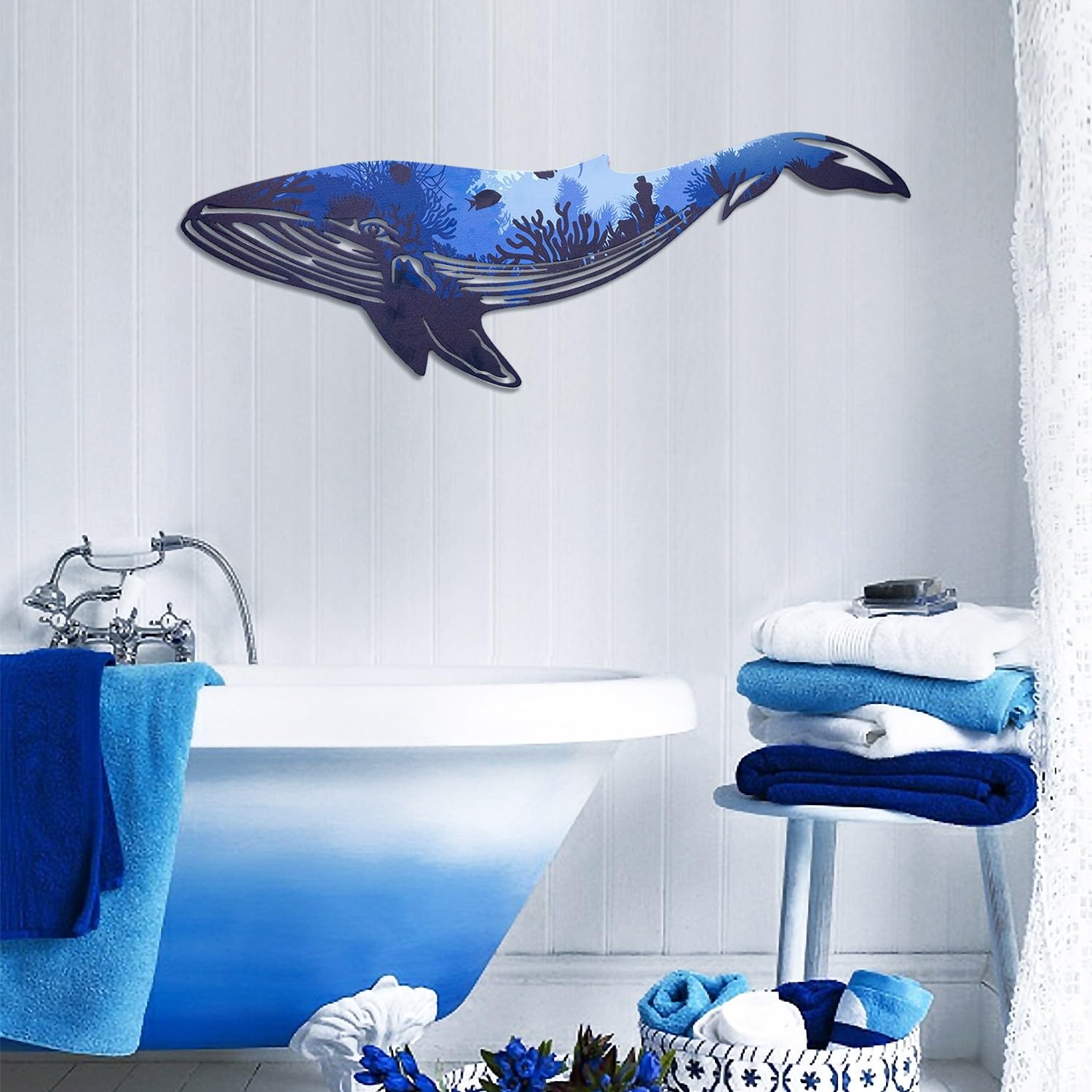 Stylish Decorative Metal Wall Accessory, 31 x 94 cm, 100% Steel (1.2 mm Thick), Lightweight 1 kg, Perfect for Modern Home Decor & Art Display