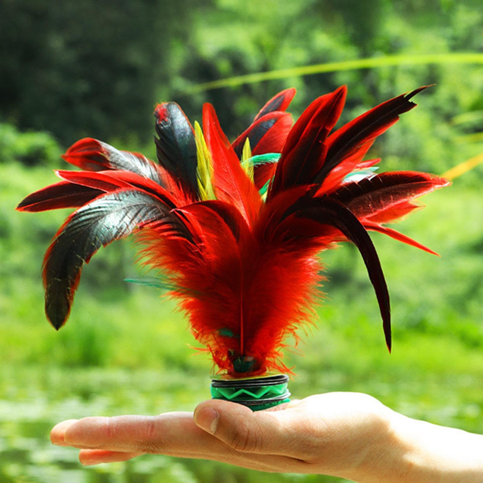 Jianzi À Plumes Colorées, Jeu De Coups De Pied Chinois pour Adultes, Sport Traditionnel en Plein Air
