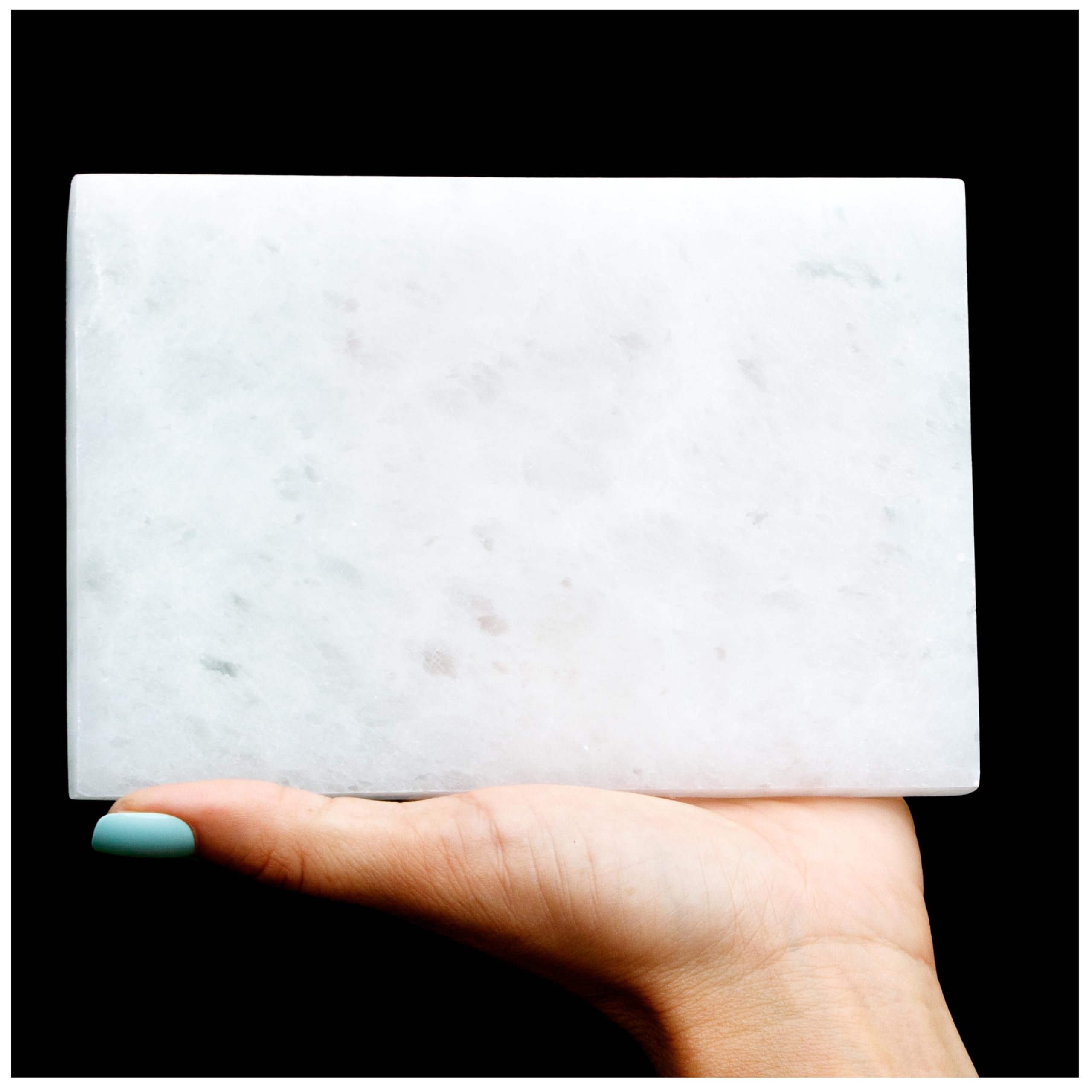 Om Zone Selenite Charging Plate for Cleansing Crystals & Healing Stones, Meditation, Reiki, Protection Crystals, Spiritual Gift (1, 6" Rectangle)