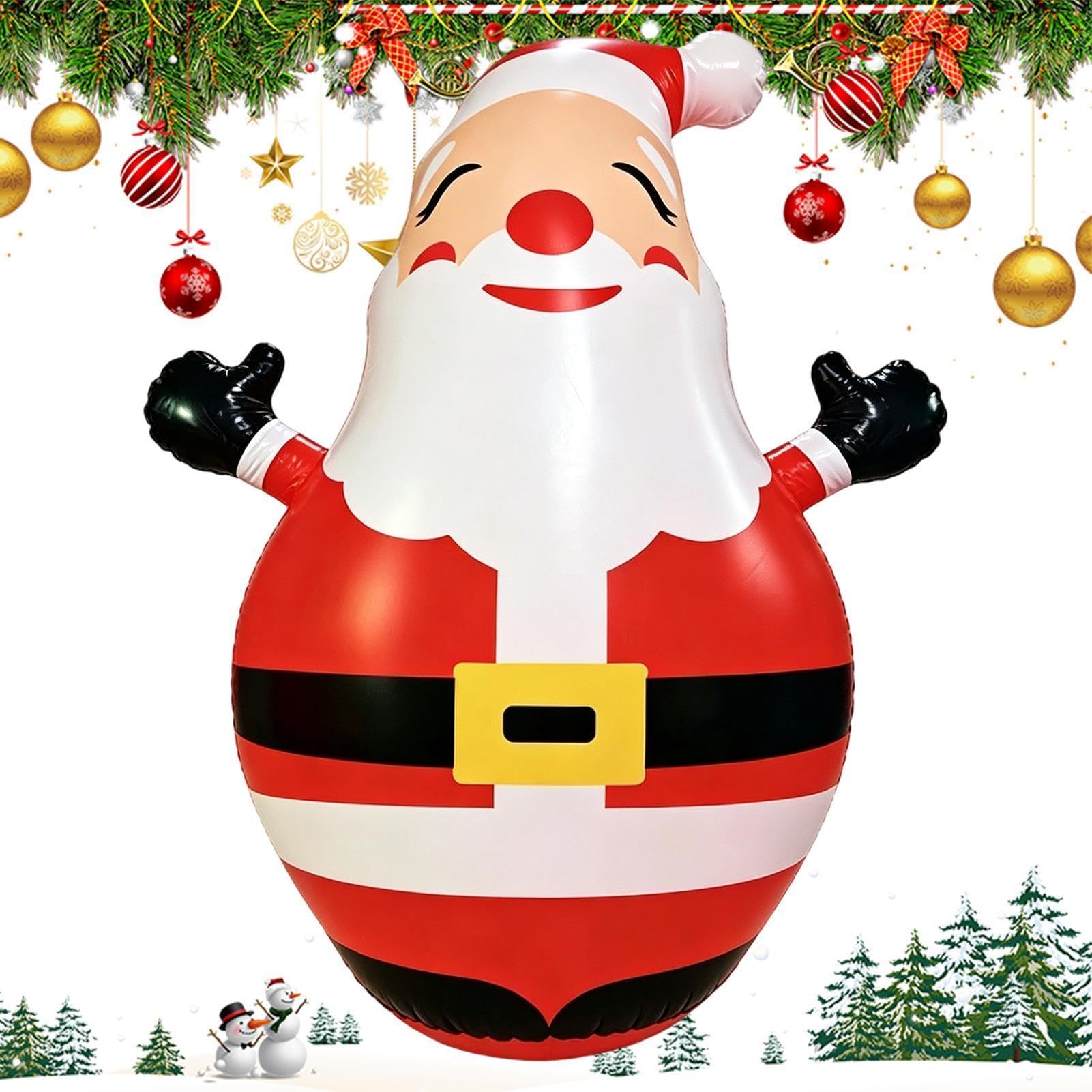 Decoraciones Navideñas Hinchables Para Jardín Figura Con Luz LED Adorable | Decoración Navideña Hinchable Para Escaparate, Puerta, Espacios Exteriores, , Patio, Jardín, Césped,