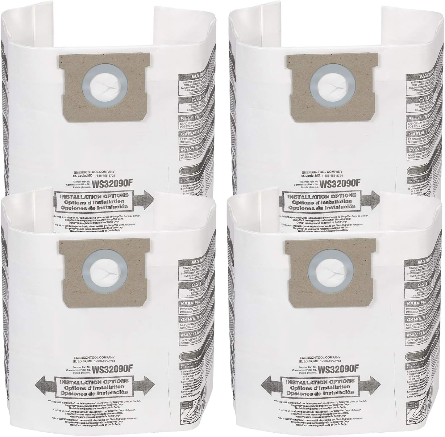 Wet/Dry Vacs Vacuum Bags WS32090F2 Fine Dust Collection Shop