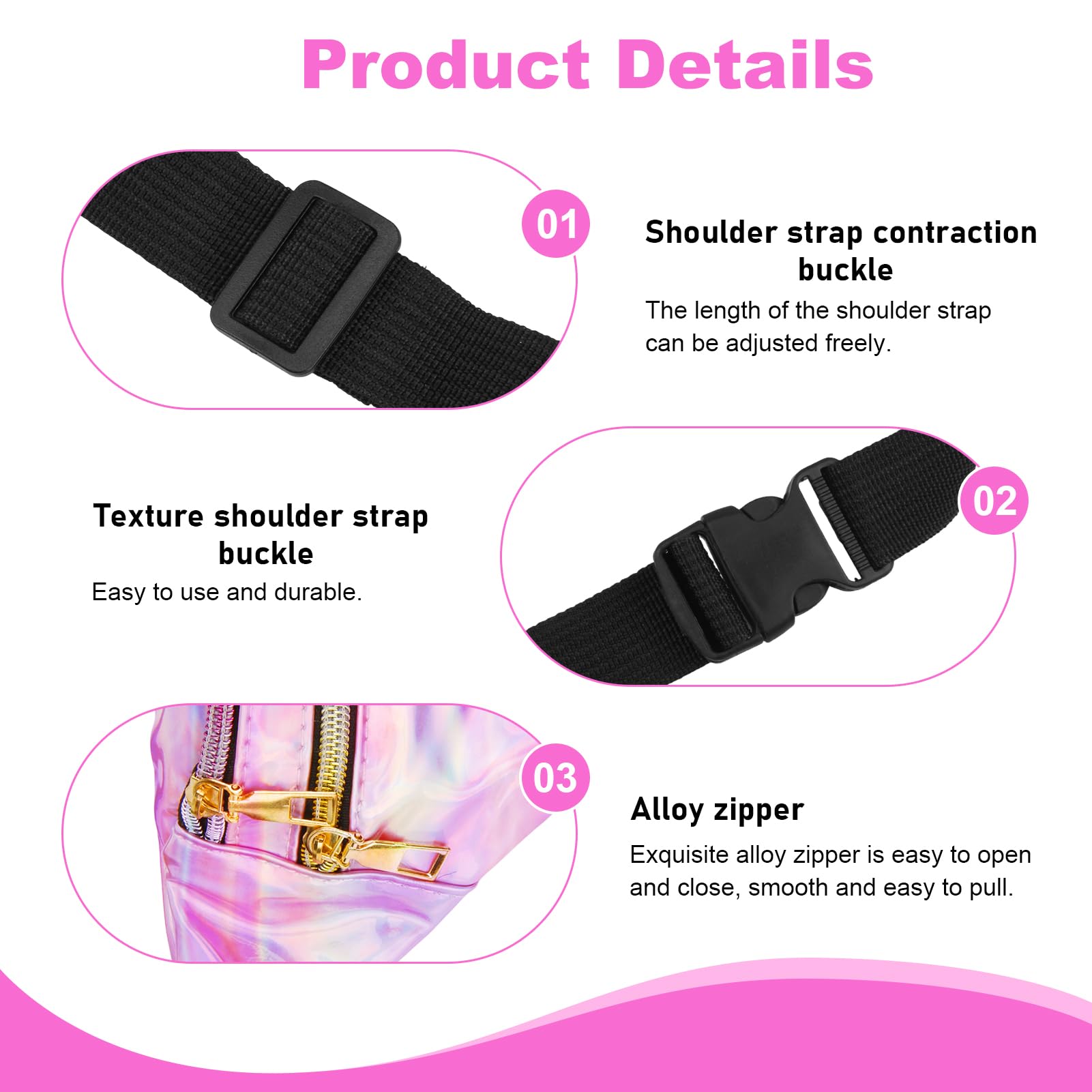 Banane Annee 90, Banane Paillette Femme, Sac Bananes Femme Annee 80, Bauchtasche Damen Festival, Festival Tasche, Sac Bananes Métallique Tendance, pour Le Sport et Les Voyages (Violet)