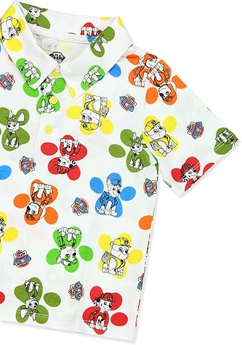 Miniatura 5 de Paw Patrol - Camiseta polo de manga corta con cuello para niños pequeños