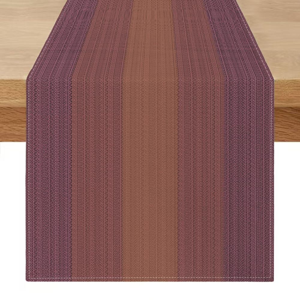 Washable Outdoor Table Runner 240 cm Long Red Linen Look Table Runner Vintage Country Style Modern Country Style Table Runner Winter Kitchen Decoration for Christmas Dining Table Party Picnics โ image 1