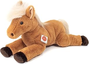 Teddy Hermann 90275 Pferd liegend 48 cm, Kuscheltier, Plüschtier mit recycelter Füllung