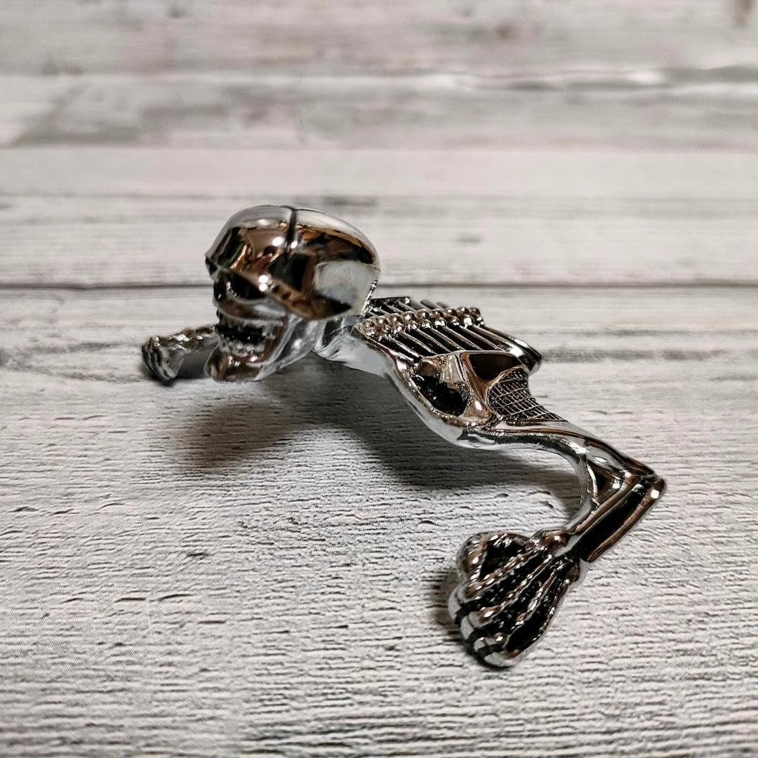 Amazon.co.jp: スカル オーナメント クロームシルバー S