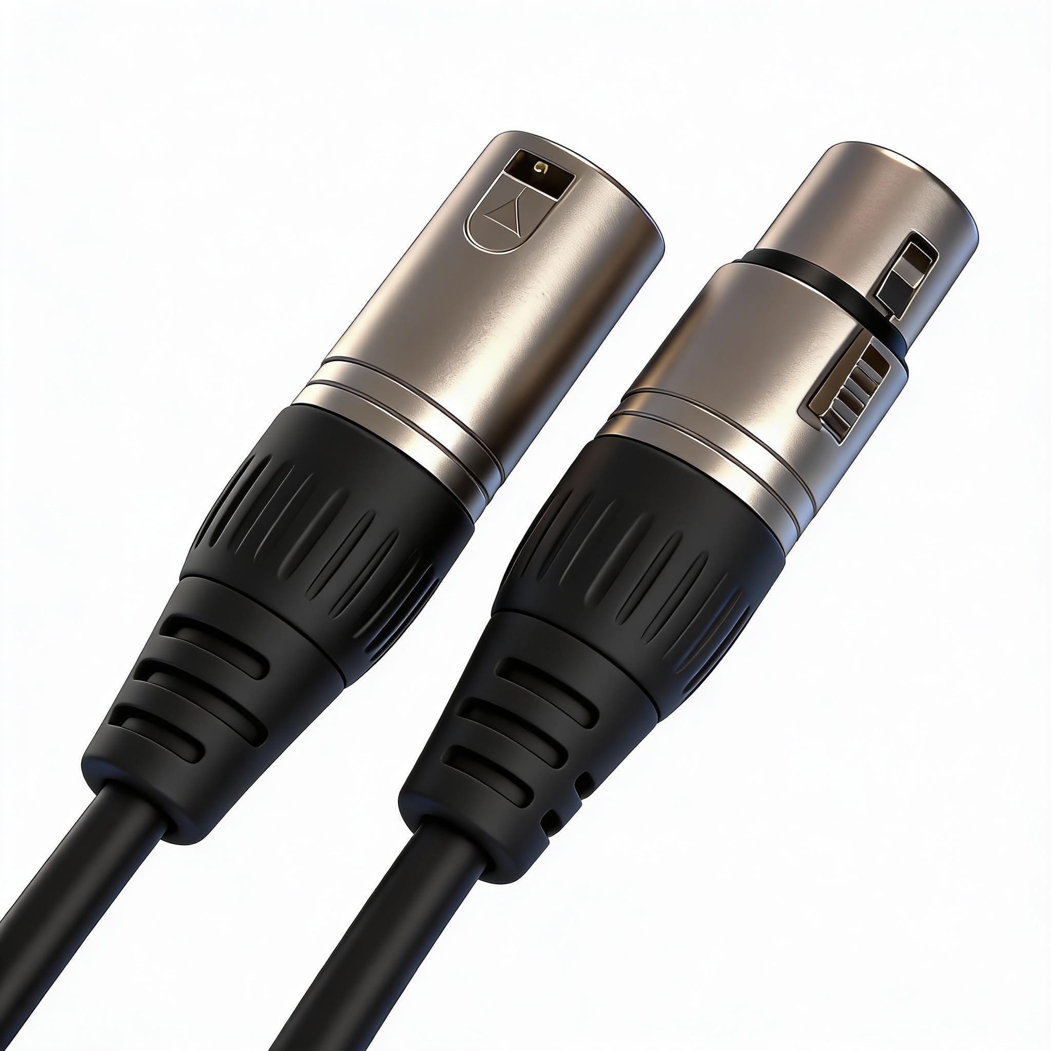 Gearlux 7,6 m câble micro XLR mâle vers femelle Packs – 6-Pack