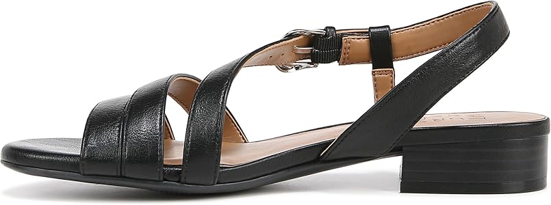 Amazon.com | Naturalizer Womens Hilma Strappy Flat Dress Sandal