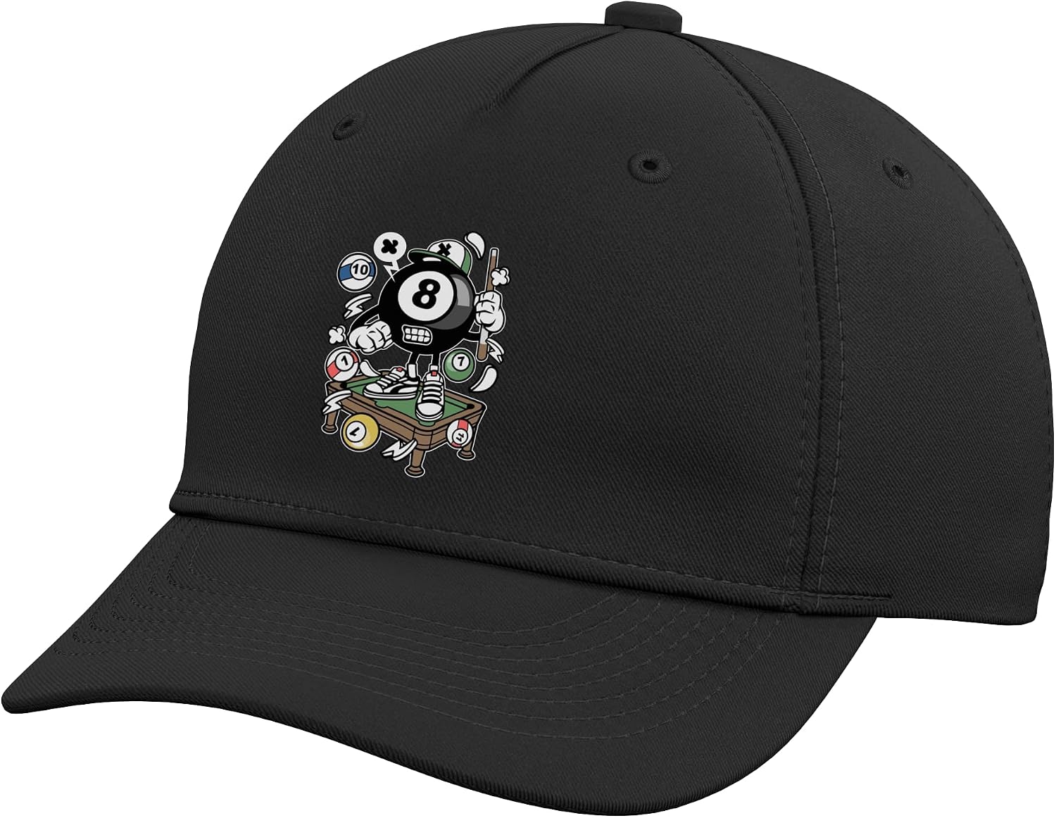 Billiards Pool Comic Figure Children Adjustable Baseball Hat