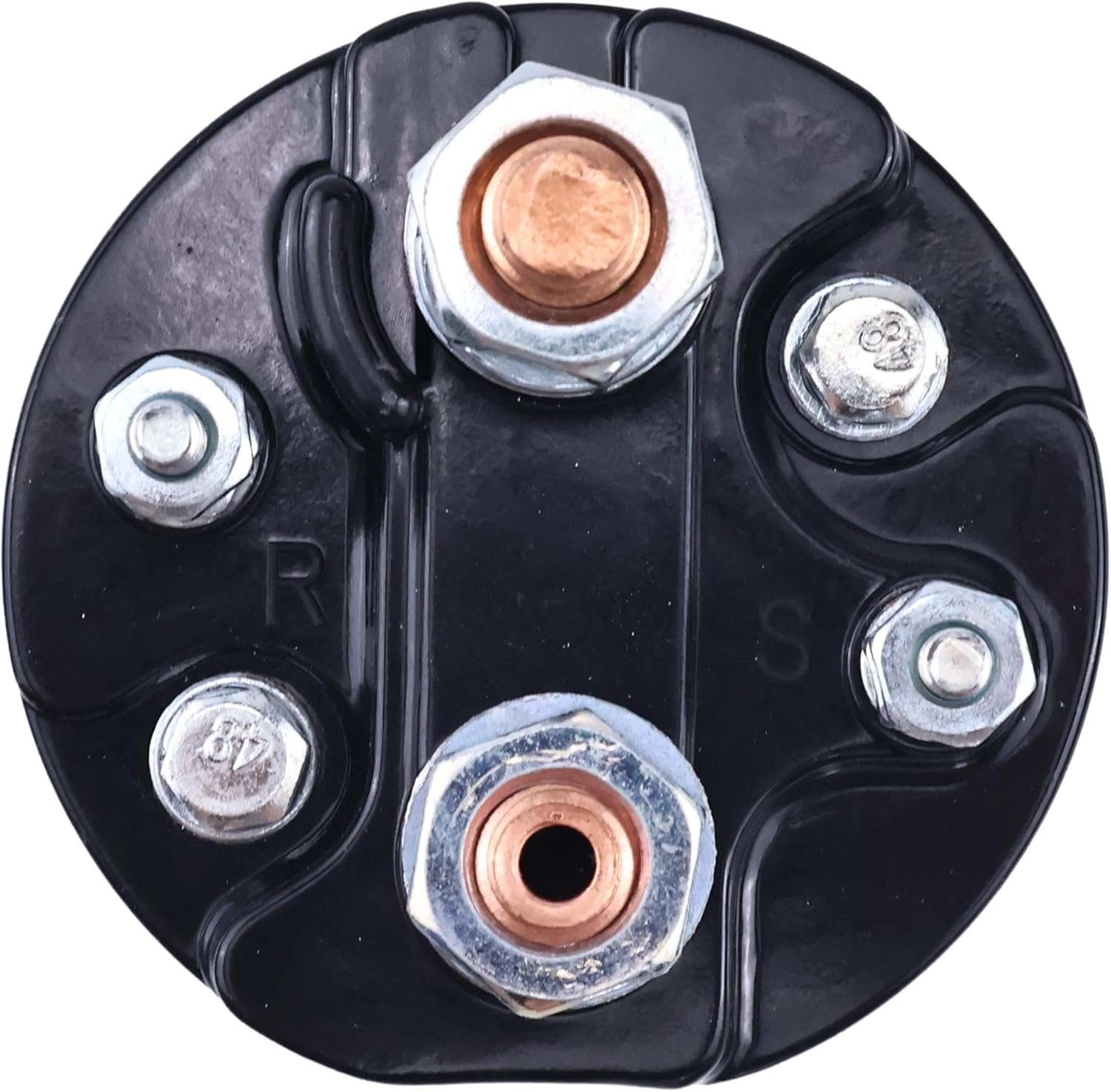 12V 4 Terminal Starter Solenoid AR68304 Compatible with John Deere 410 450 1010 1020 1520 1530 2010 2020 2030 2040 2240 2440 2510 2520 for Case IH 484 for Ford New Holland 6000