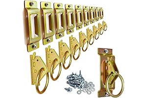 E-Track Single Slot Tie Down and O-Rings Anchor Point Set