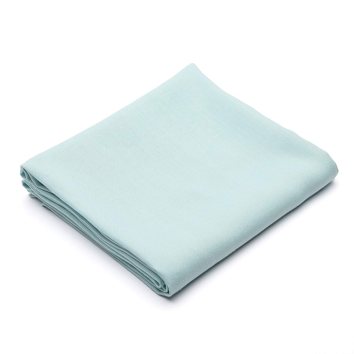 Nappe en lin bleu LinenMe 53x126 cm, la solution anti-repassage pour table chic