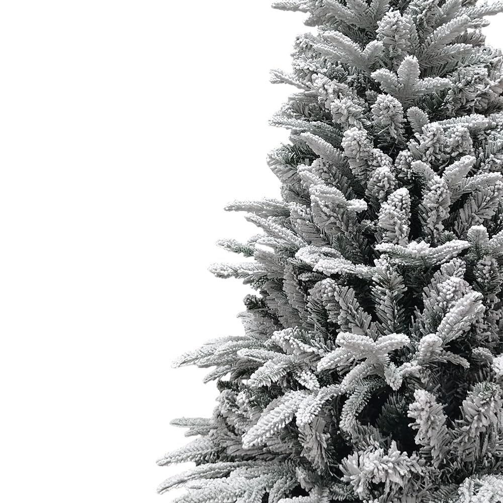 Sztuczna choinka z PE i PCW z realistycznymi gałązkami, metalowym stojakiem i składanymi gałęziami, sztuczne choinki (210 cm)