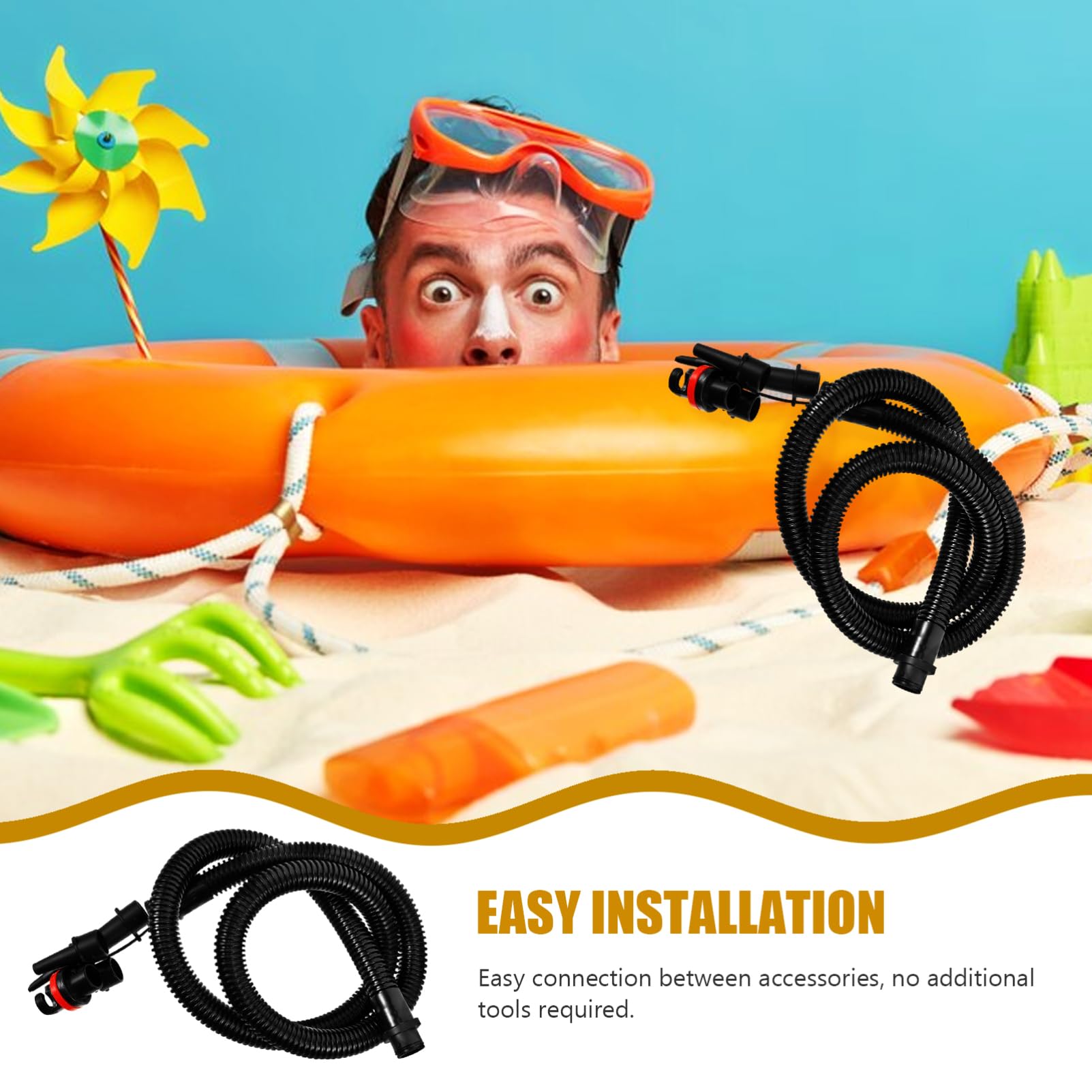 Abaodam Manguera de Inflación para Kayak Tubo Extensor de Bomba de Aire y Portátil para Botes Inflables y Accesorios de