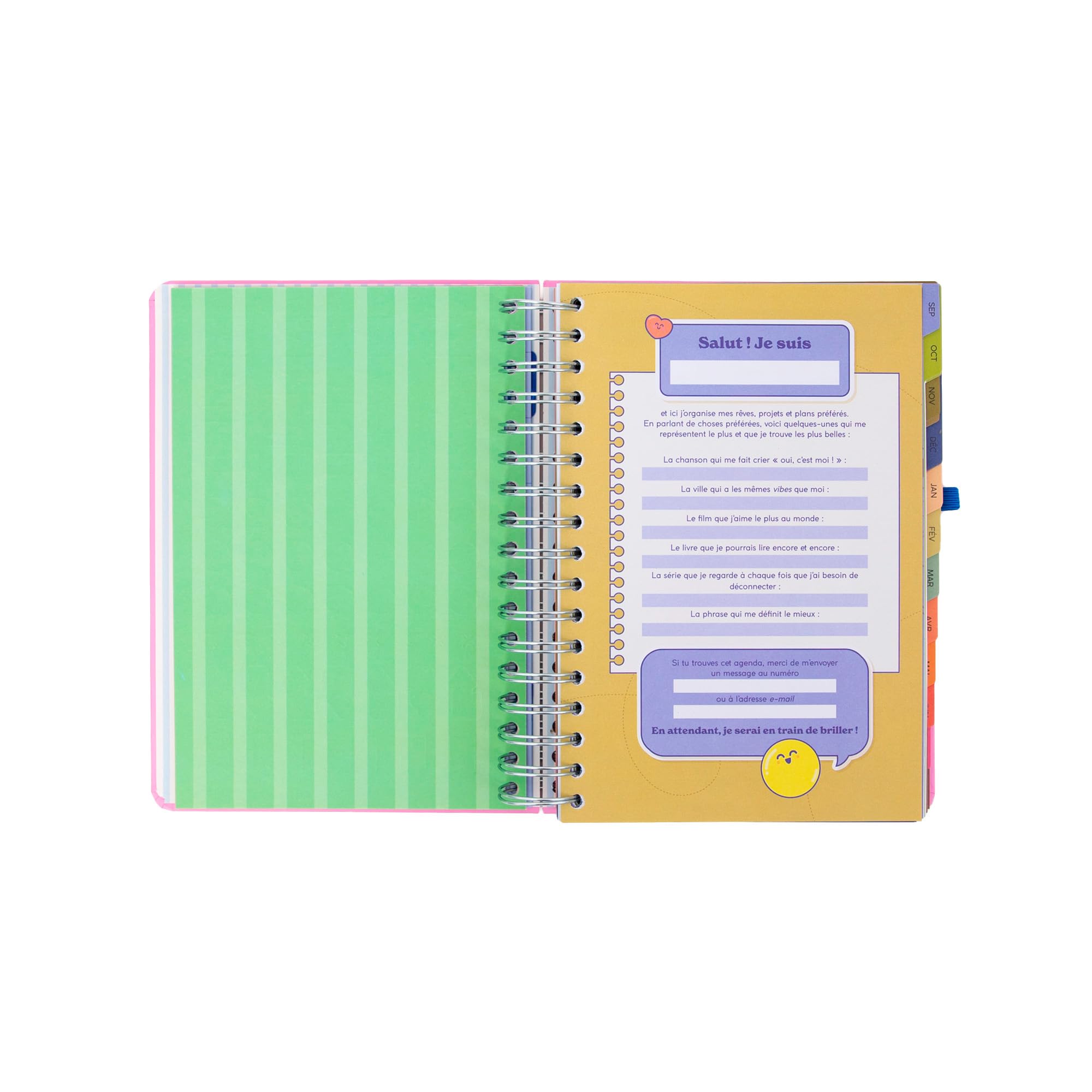 Agenda Mr. Wonderful 2026-27 Journalier Si la vie te donne des citrons