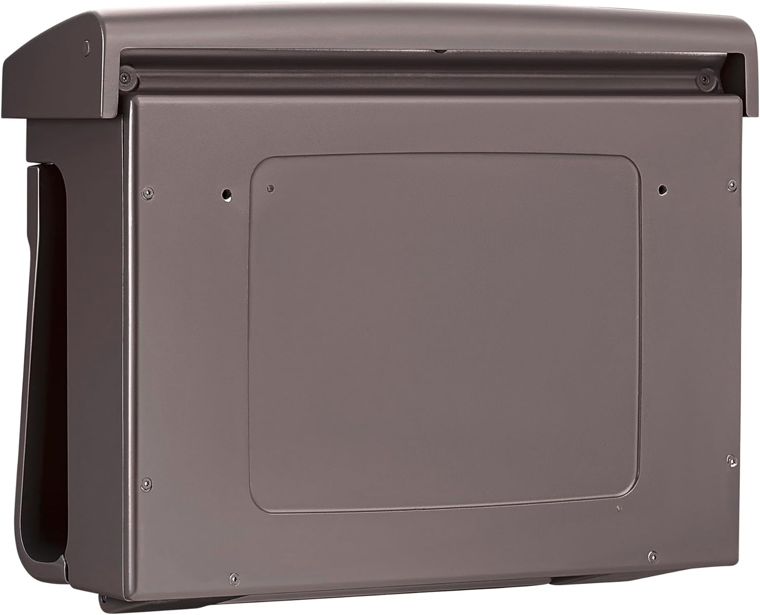 Burg-WÄCHTER Bremen 885 BR Letter Box with Newspaper Compartment Without Name Plate, Plastic, Insert Format DIN C4, 2 Keys, Brown (Similar to RAL 8019)