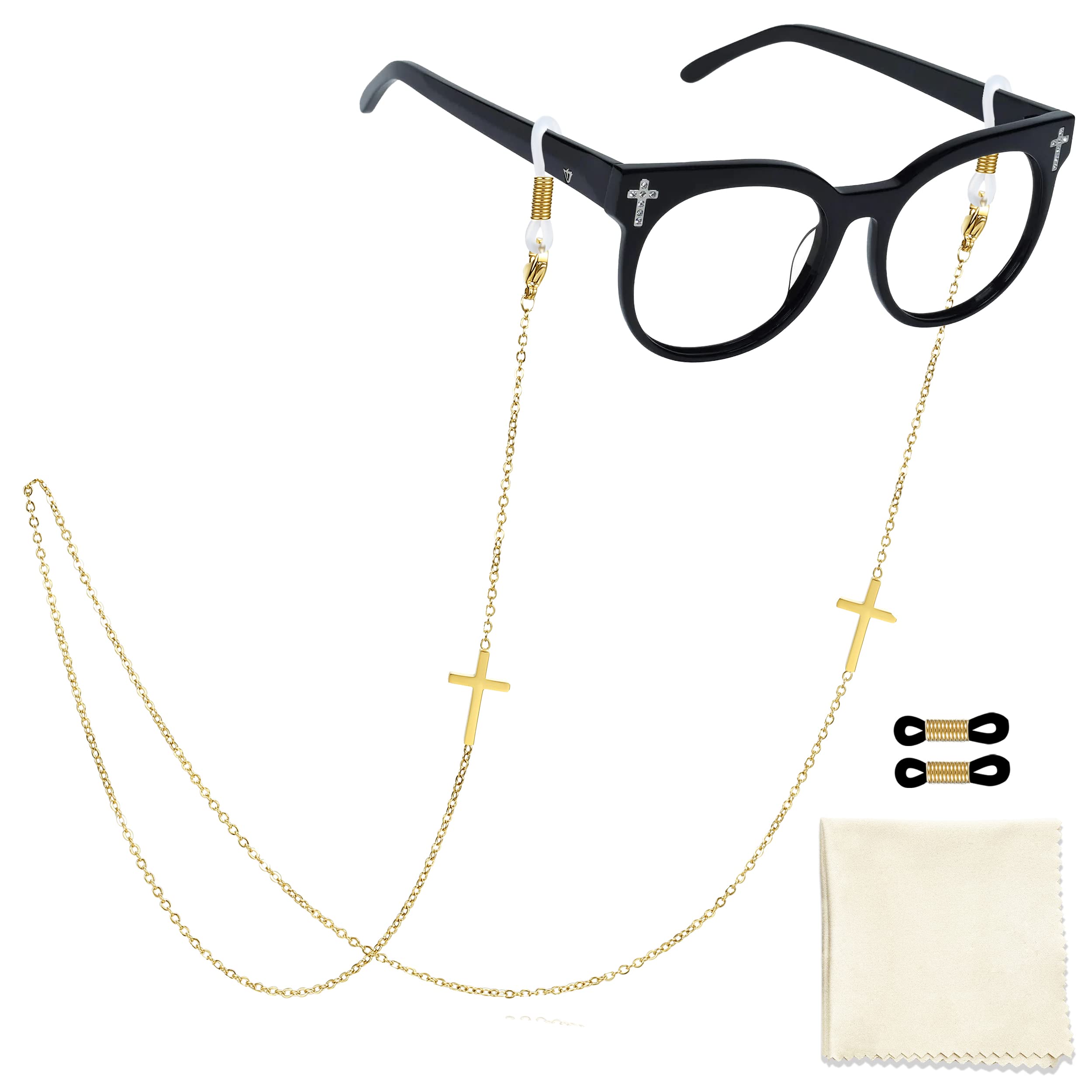 CIOKOLEyeglass Chains Mask Chains And Cords For Women Anti-Lost Mask Sunglasses Fashion Holder Strap Lanyards…