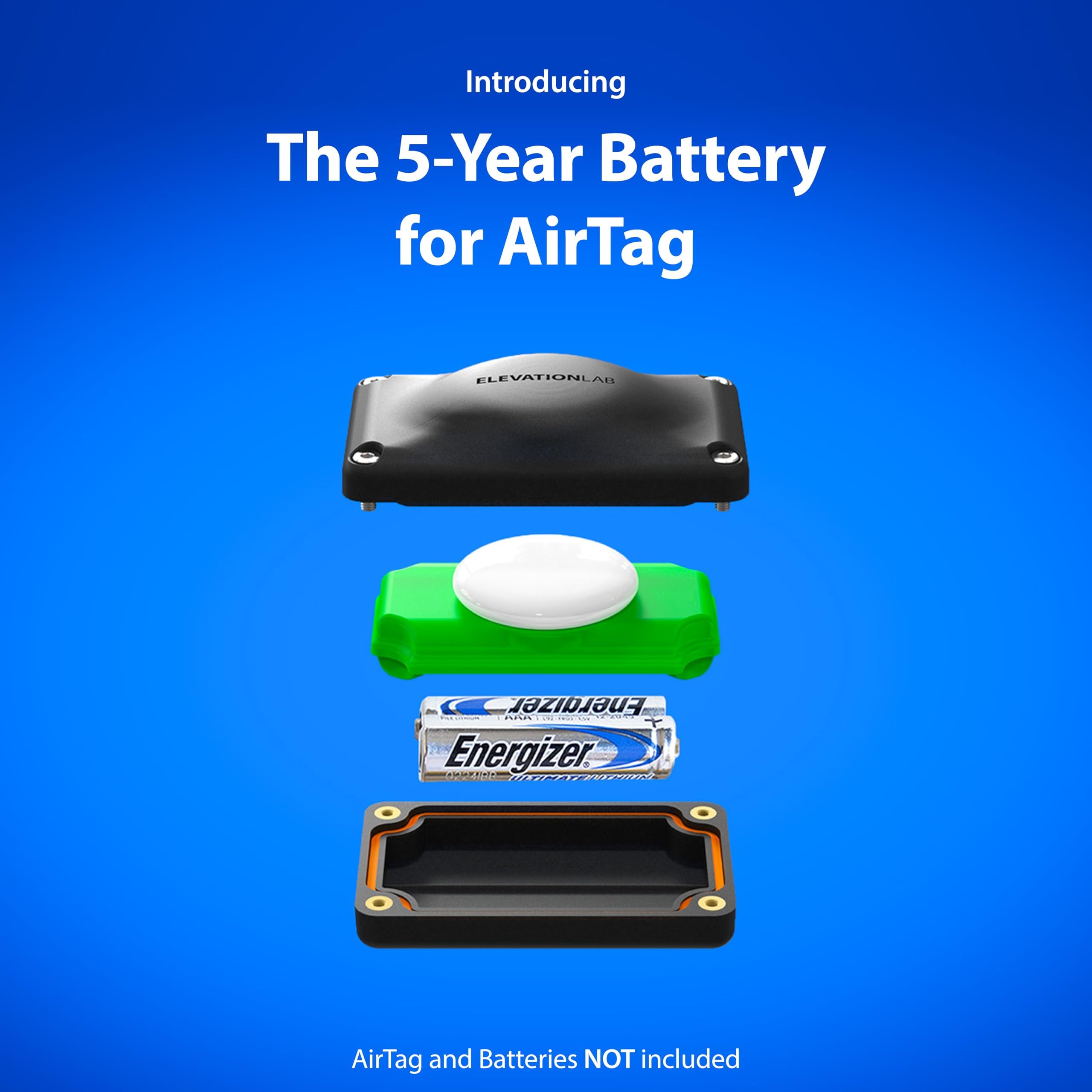 Amazon | AirTag コンパクト拡張バッテリーケース - 単4電池使用
