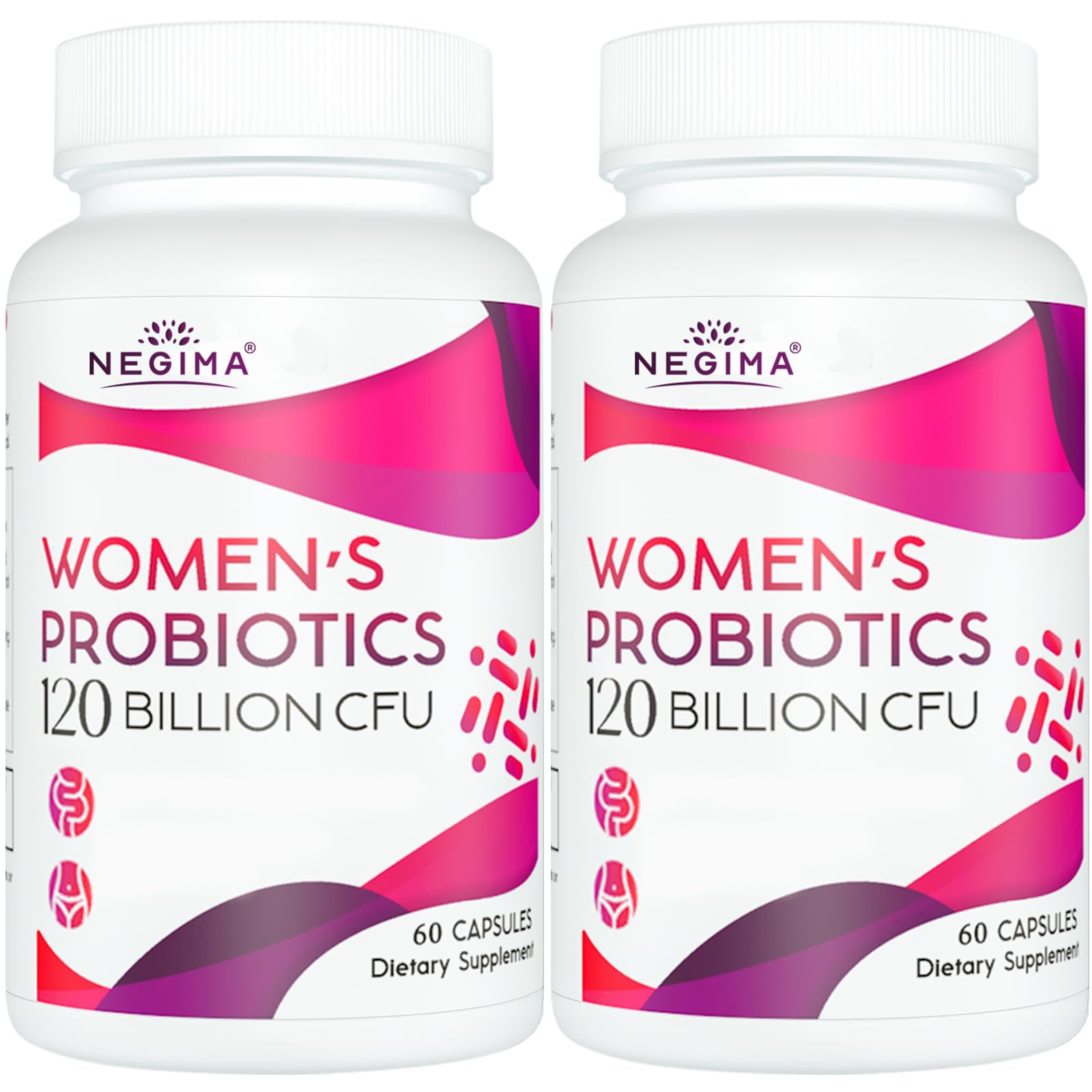 Negima Menopause Supplements for Women, 120 Billion CFUs Probiotics for Women, 13-in-1 Herbs & Botanicals Complex, for Hormone Menopause, Hot Flashes, Night Sweats, Mood Swings, Sleep - 120 Capsules