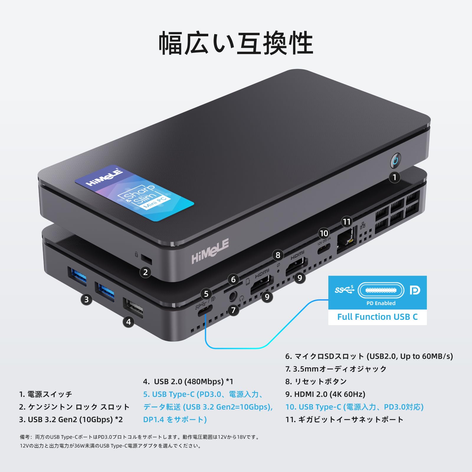 Amazon.co.jp: HiMeLE Overclock4C ミニPC, N100 32GB 512GB, トリプル