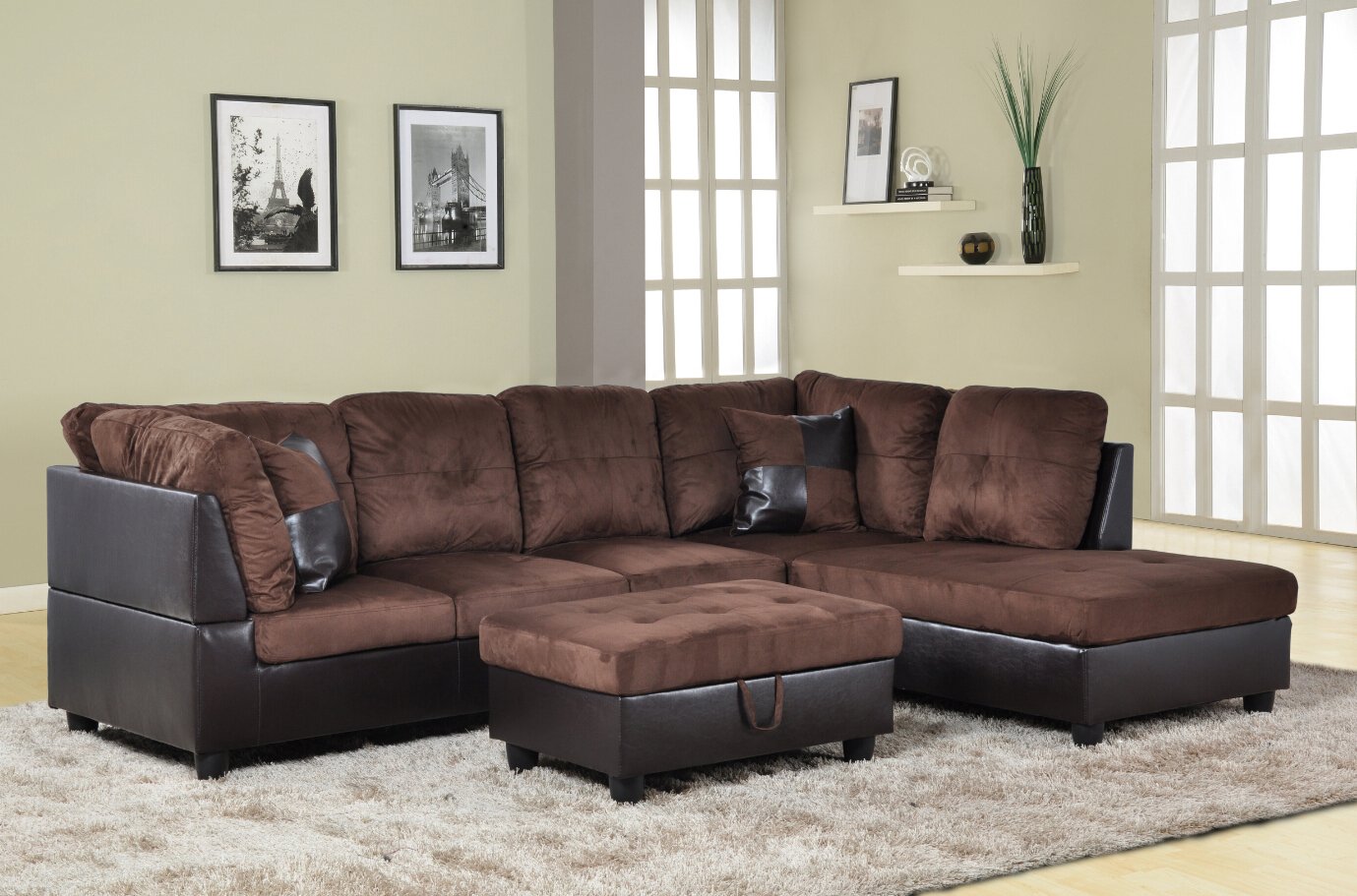 if you have Everyday ifyouhave ブラウン Amazon.com: Life Style Contemporary Living Room Sectional