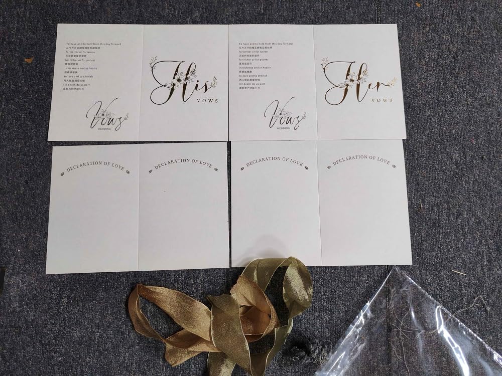 GORGECRAFT Libri di Voti per Matrimonio Sposi e Sposi Libretto per Regali di Addio al Nubilato Keepsake Quaderno per Il Rinnovo del Voto Voti di Matrimonio per Lui e per Lei Decorazioni di Nozze