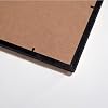 Difference Introduction Premium Solid Pine Frame - 3mm MDF Backrest - 500 Micron Unbreakable Transparent PVC Front Protection - Stylish and Durable Wall Wood Frame (Black, 50cm x 70cm)