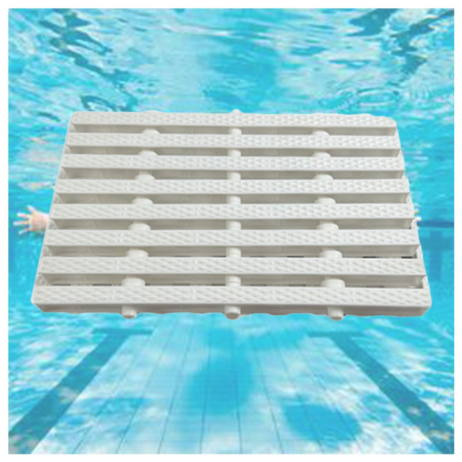 GJMSSMY ABS 360° Flexible Swimming Pool Drainage Grille, Splicing Channel Drain for Open Decks & Bathrooms, 10 PCS (20x100cm) - Efficient Water Flow Management