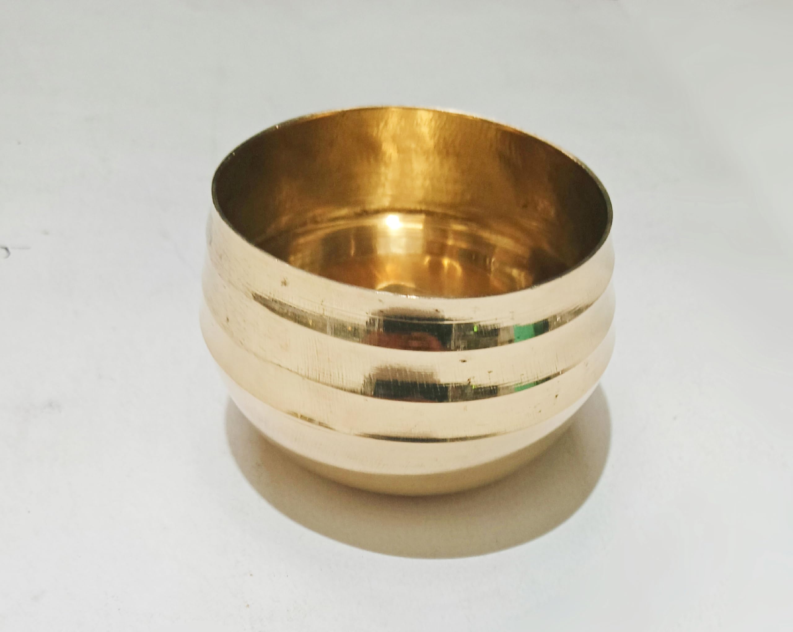 Pure Brass Laxmi Pawli/Uzhakku | Traditional Pooja Bowl for Lakshmi Puja, Diwali & Daily Worship | Solid Brass Auspicious Religious Utensil-image-25
