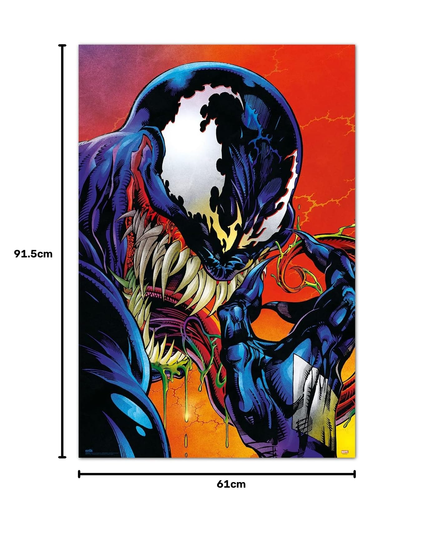 Plakat Marvel Venom Comicbook - Lampa dekoracyjna Marvel/Plakat Grupa Erik - Oficjalnie licencjonowany produkt