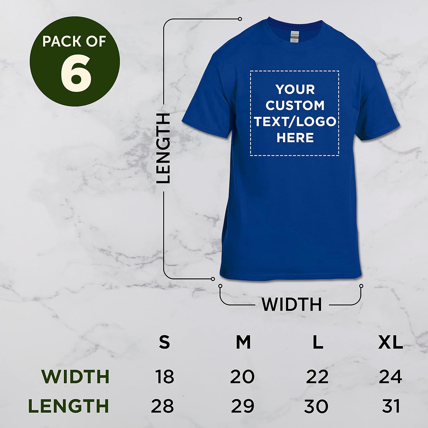 Gildan Heavy Cotton T-Shirt - Plain Men's Heavy Weight Shirt - Image 4