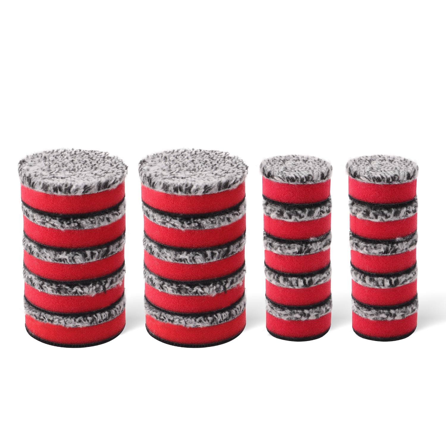 SPTA 2" Microfiber Cutting Pads 10 Pack, Heavy Cutting and Polishing, Microfiber Finishing Disc for Waxing and Polishing&Scratch and Vortex Removal Pad, Ultrafine Fiber Pad