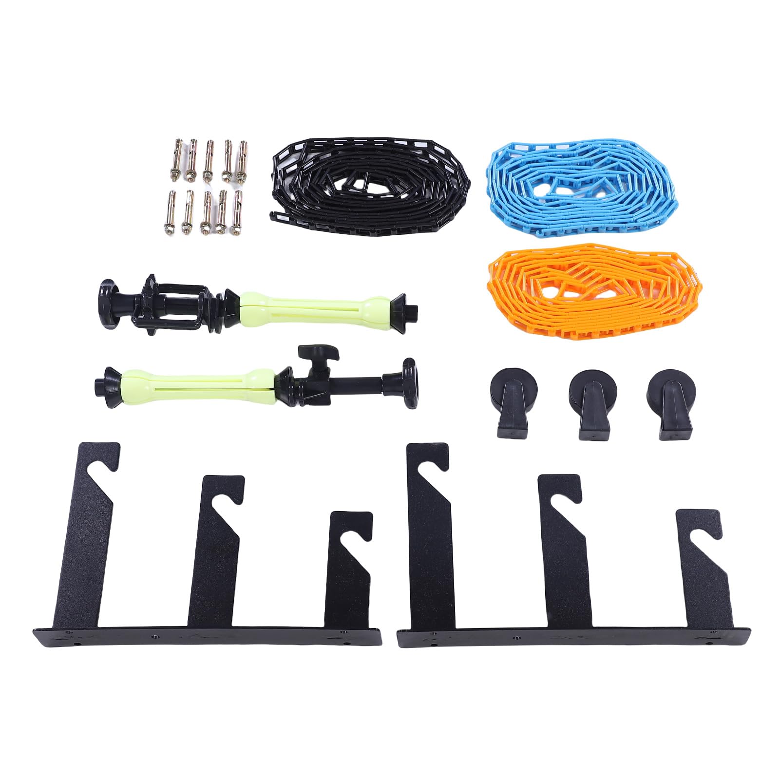 Sxhlseller 3-Rollen-Wandmontage, Manuelles Hintergrund-Stützsystem, 3-Achsen-Hintergrund-Wand-Stützsystem für Stativ, Seitenwand, Deckenmontage – Stabiles ABS-SUS, Einfache Mobilität,