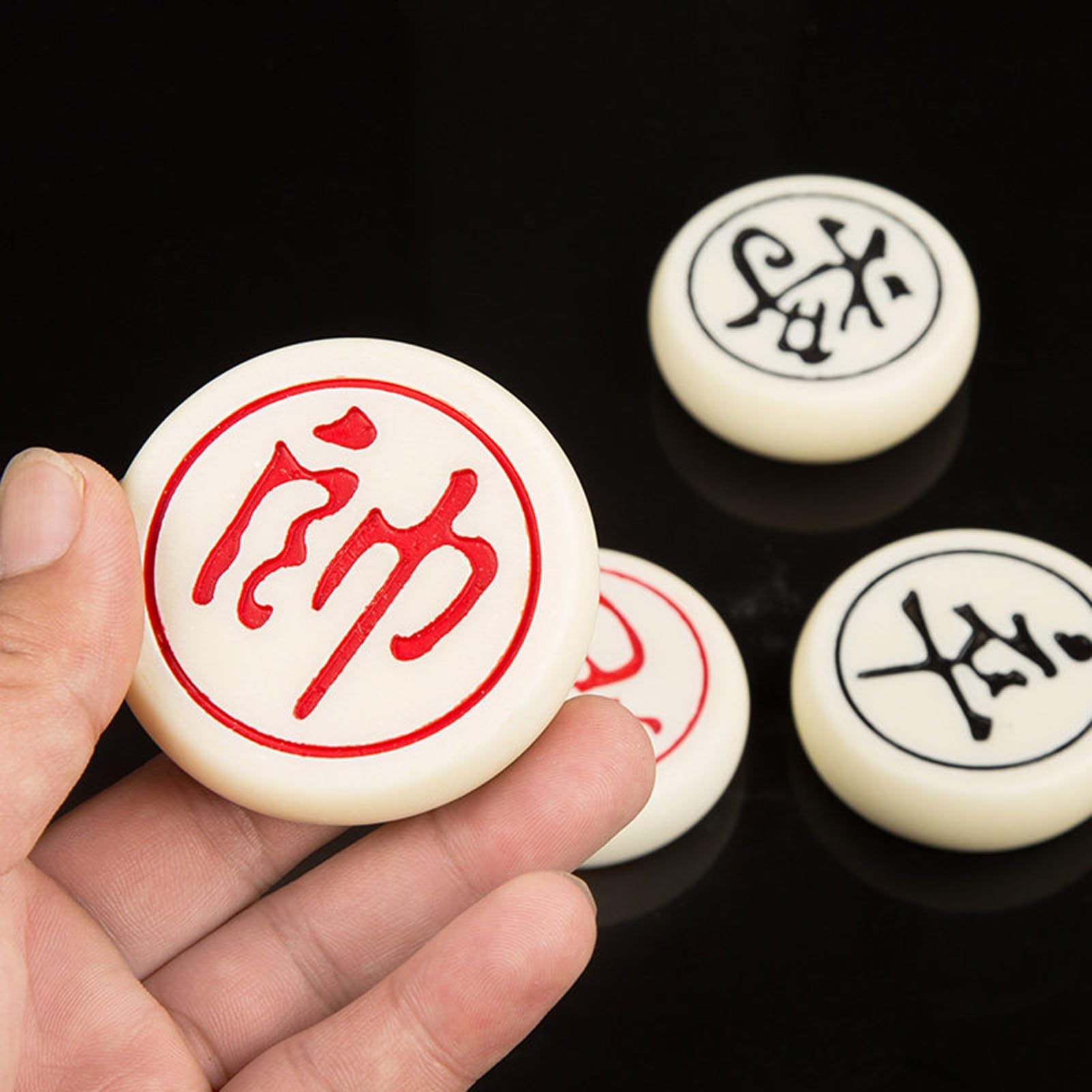 Juego de Mesa Chino Xiangqi de ajedrez con Piezas de ajedrez de melamina y Tablero de ajedrez