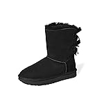 UGG Women's Bailey Bow Ii Boot, Black, 12