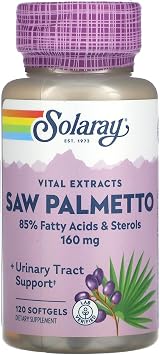 SOLARAY Saw Palmetto Berry 160MG, 120 CT