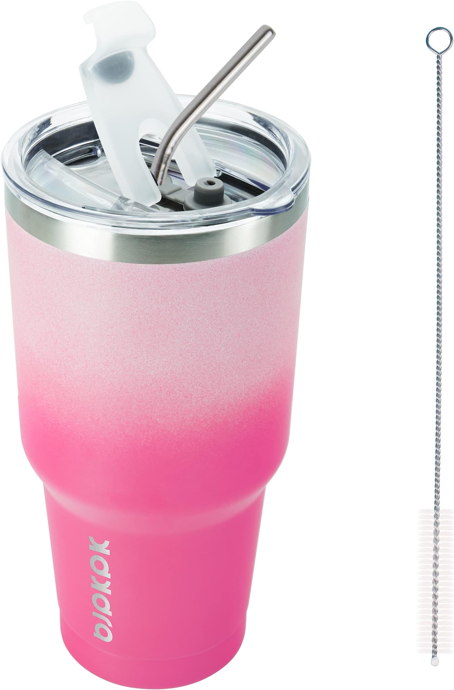 30 oz Tumbler With Lid And Straw, Travel Coffee Mug,Cherry Blossom