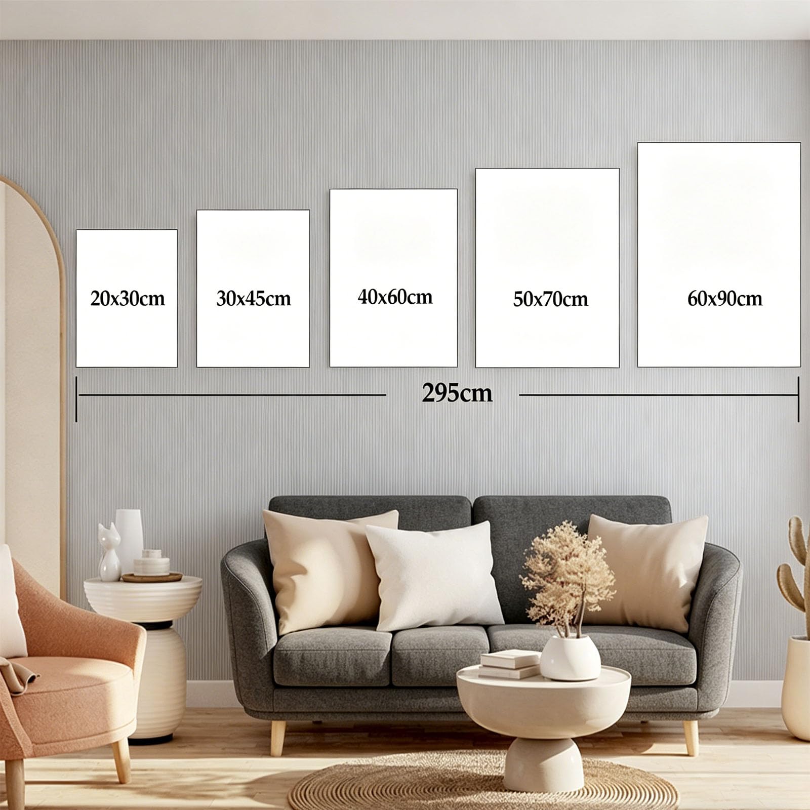 BDKCYO Cuadros para sala de estar, juego de 3 unidades, línea abstracta, geometría, murales, salón, dormitorio, simplicidad, póster artístico, cuadros en lienzo sin marco (líneas A, 60 x 90 cm)