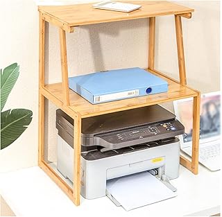Suporte de Impressora de Mesa, Organizador de Espaço de Mesa de Impressora Multifuncional de 2 Camadas, Rack de Livros de Copiadora de Impressora de Mesa Com Amplo Espaço de Armazenamento