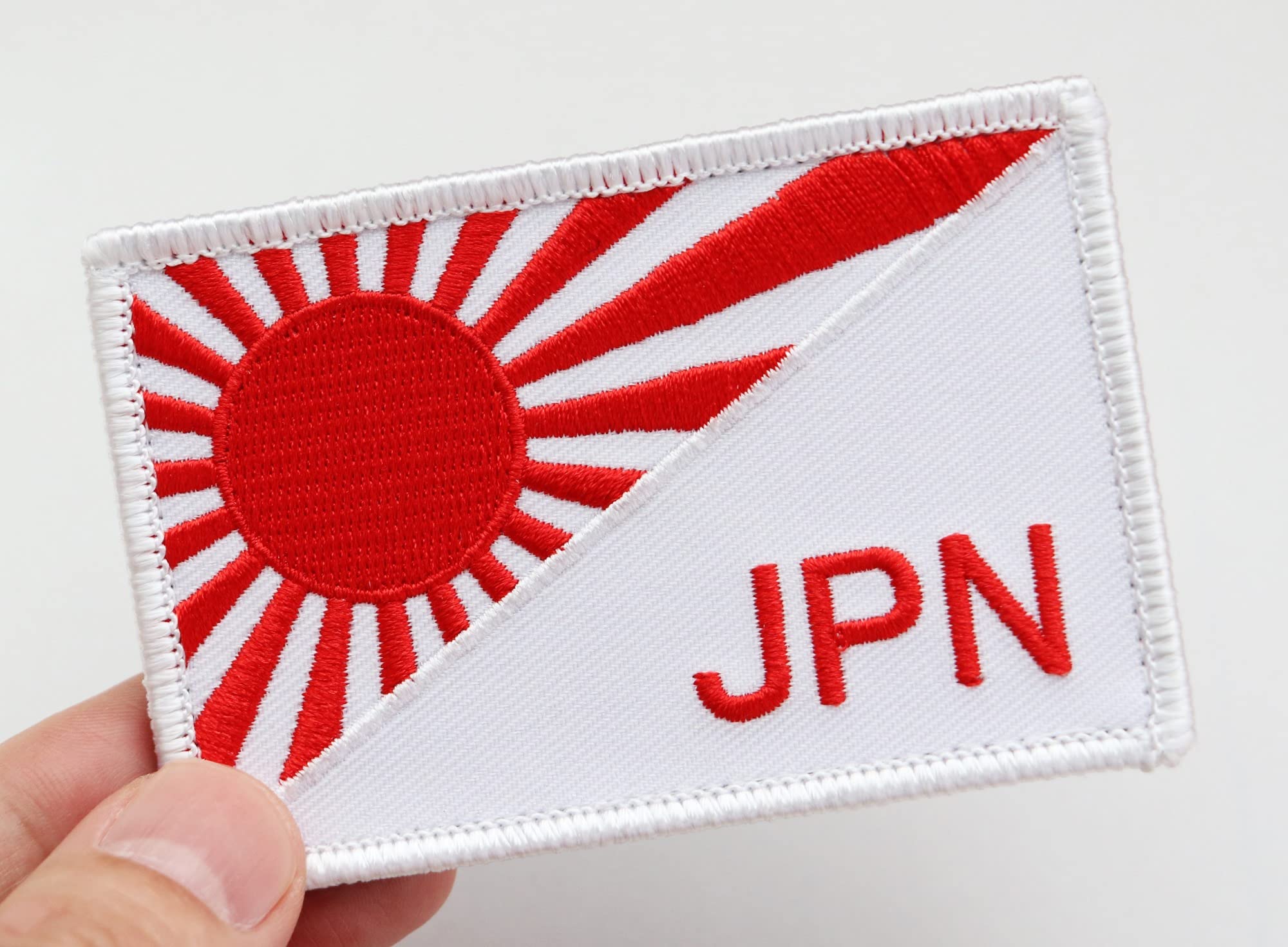Amazon.co.jp: ワッペン 旭日旗 JPN 日本の国旗 マジックテープ