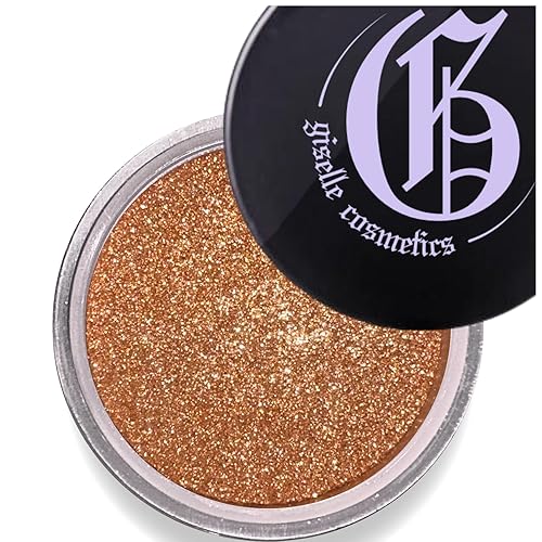 Miniatura 10 de Giselle Cosmetics Carbón polvoriento paleta de sombra de ojos, sombra de ojos azul y rosa, polvo de maquillaje iluminador con purpurina y polvo