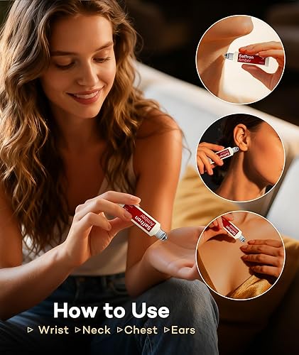 Miniatura 7 de PUREFITTECH Aceite de perfume de feromonas para mujeres, aceite de perfume de feromonas de larga duración con fragancia de ámbar azafrán, 0.68 onzas