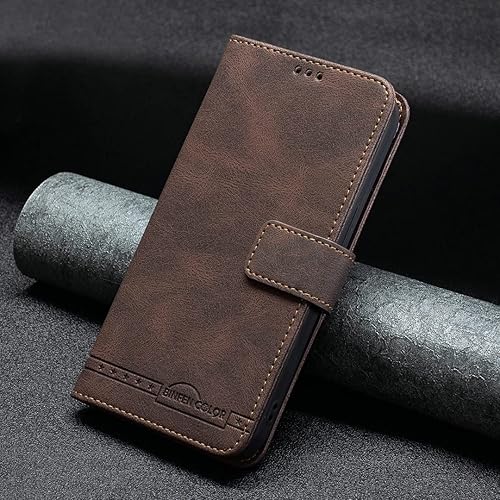 Miniatura 3 de jioeuinly Kalley Black 3 Case Compatible with Kalley Black 3 Phone Case Cover Flip Stand Cover PU Leather BF09 Wallet Case Brown